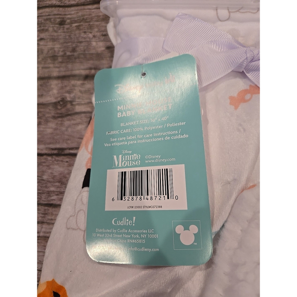 Disney Baby Minnie Mouse Halloween Print Soft Minky Fleece & Sherpa Blanket(24) - Picture 3 of 3